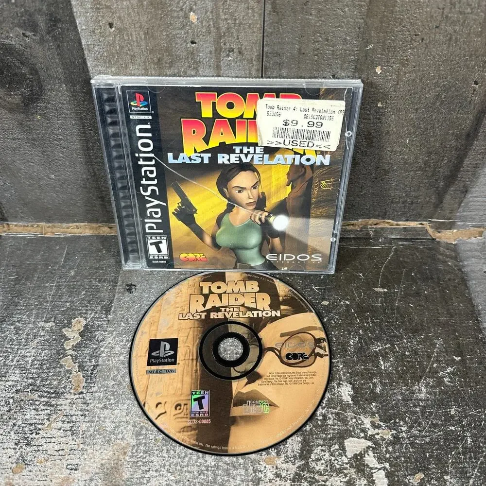 Tomb Raider: The Last Revelation (PlayStation 1 PS1) Black‎ Label CIB & TESTED